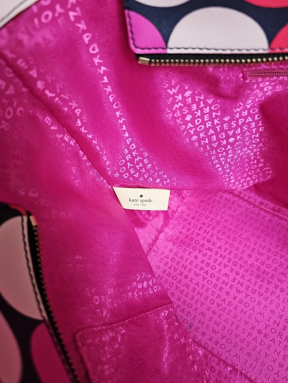 KATE SPADE Shore Street Margareta Pink Vivid Snapdragon Bag Weekender Tote